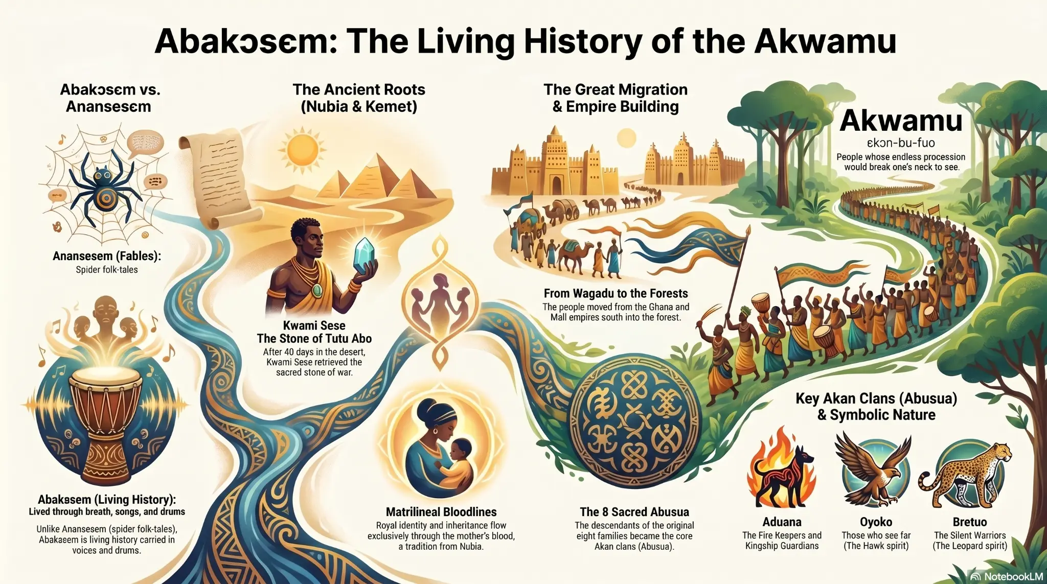 Abakɔsɛm: The Living History of the Akwamu — journey from Kemet to Ghana, Akan clans, matrilineal bloodlines